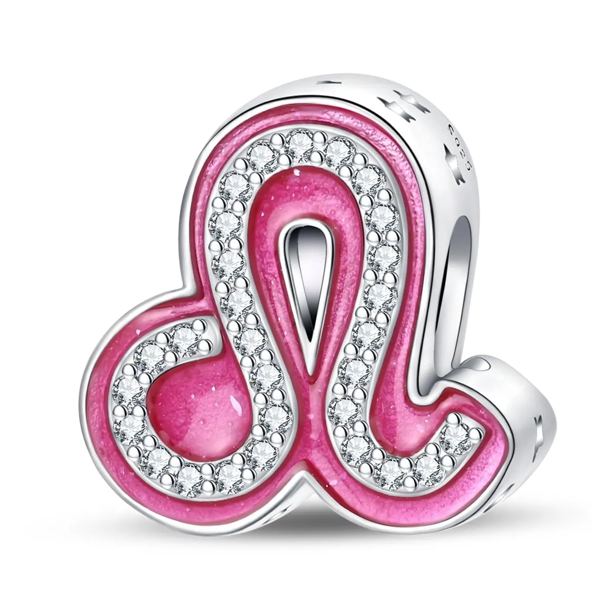KUNSIR Ciondolo in Argento Sterling 925 con Cubic Zirconia per Braccialetti e Collane Europei - immagine 1