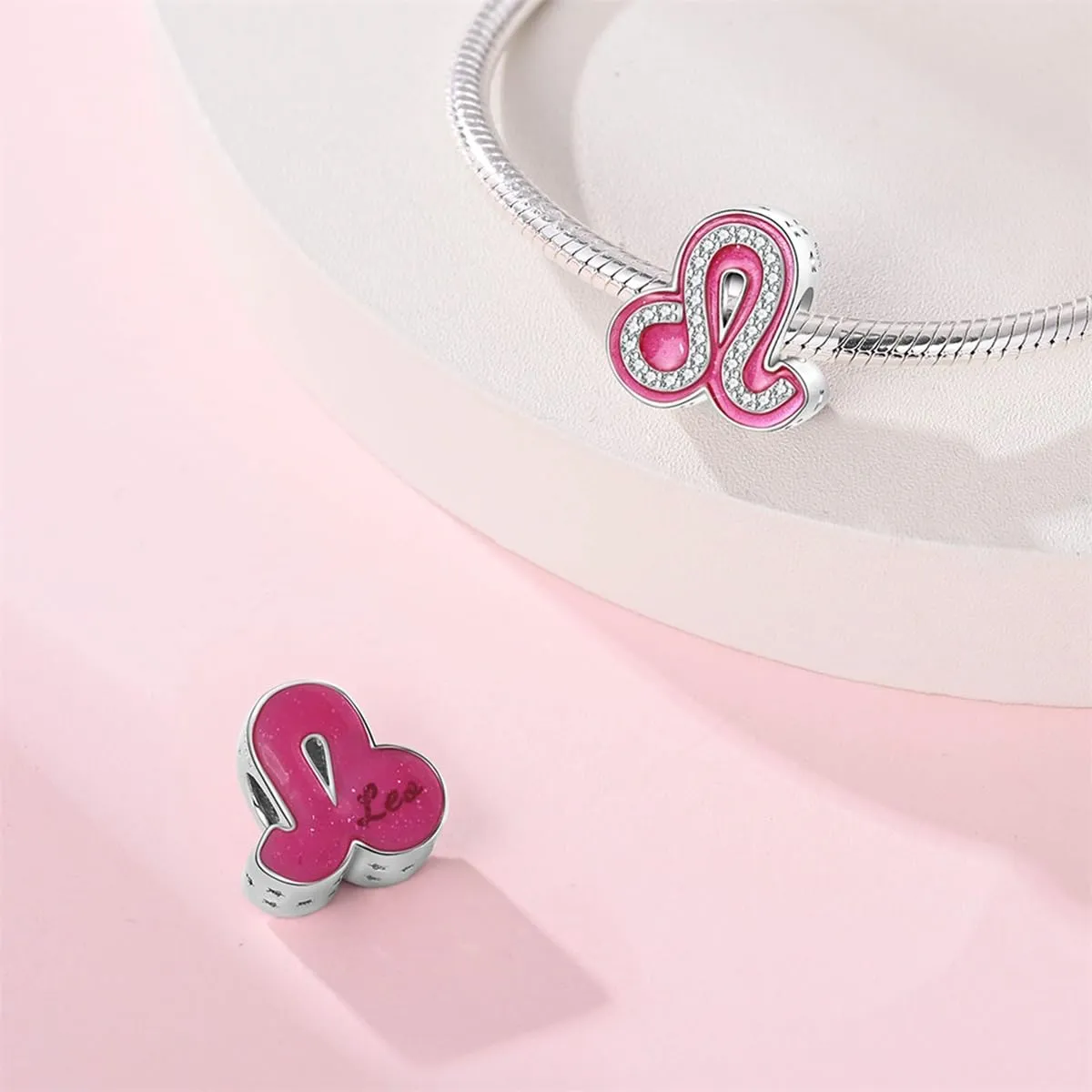KUNSIR Ciondolo in Argento Sterling 925 con Cubic Zirconia per Braccialetti e Collane Europei - immagine 2