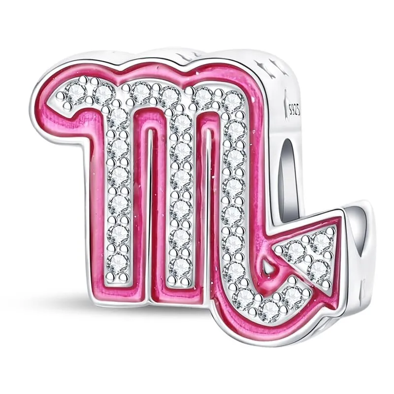 KUNSIR Bead Charm in Argento Sterling 925 con Cubic Zirconia per Braccialetti e Collane Europei - immagine 1