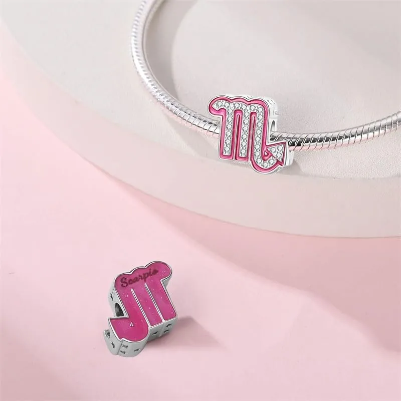 KUNSIR Bead Charm in Argento Sterling 925 con Cubic Zirconia per Braccialetti e Collane Europei - immagine 2
