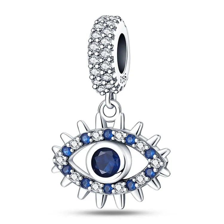 KUNSIR Ciondolo in Argento Sterling 925 con Cubic Zirconia per Braccialetti e Collane Europei - immagine 1
