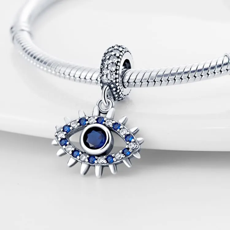 KUNSIR Ciondolo in Argento Sterling 925 con Cubic Zirconia per Braccialetti e Collane Europei - immagine 2