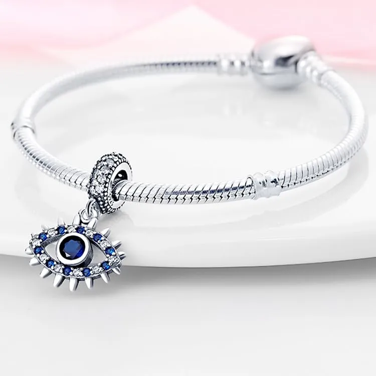 KUNSIR Ciondolo in Argento Sterling 925 con Cubic Zirconia per Braccialetti e Collane Europei - immagine 3