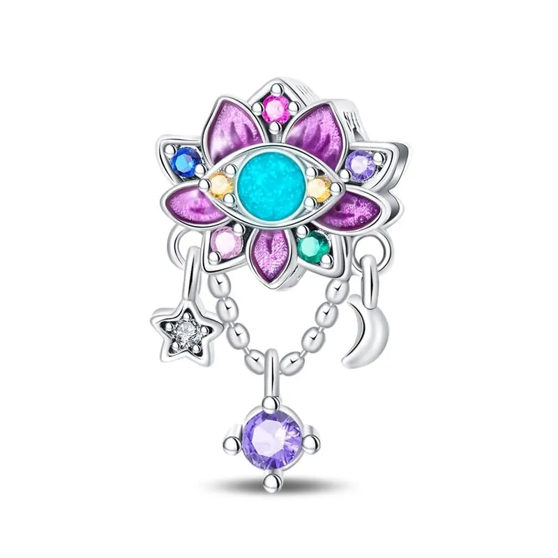 KUNSIR Bead Charm in Argento Sterling 925 con Cubic Zirconia per Braccialetti e Collane Europei - immagine 4