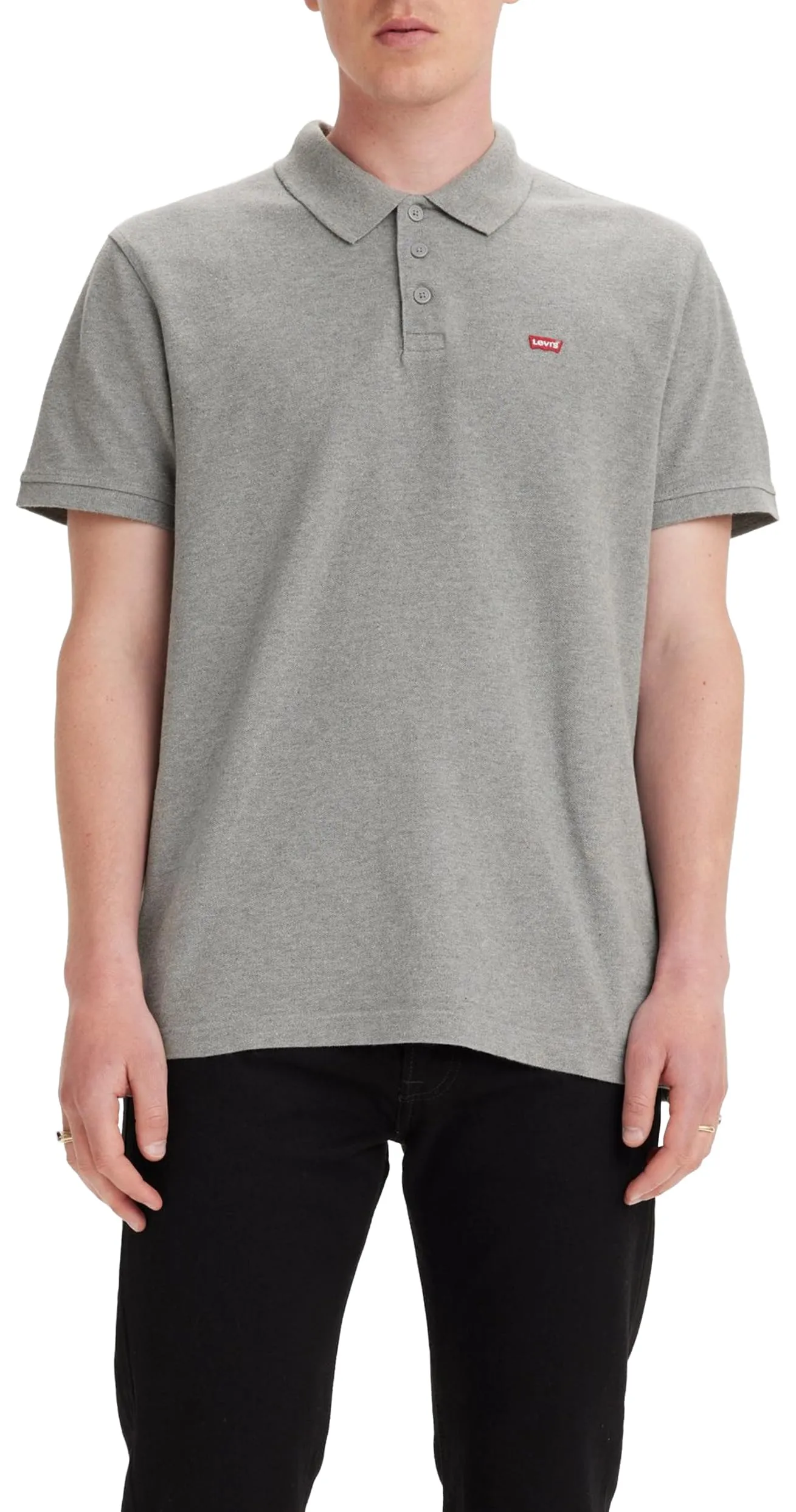 Levi's Housemark Polo Shirt, Grey Heather, S - immagine 1