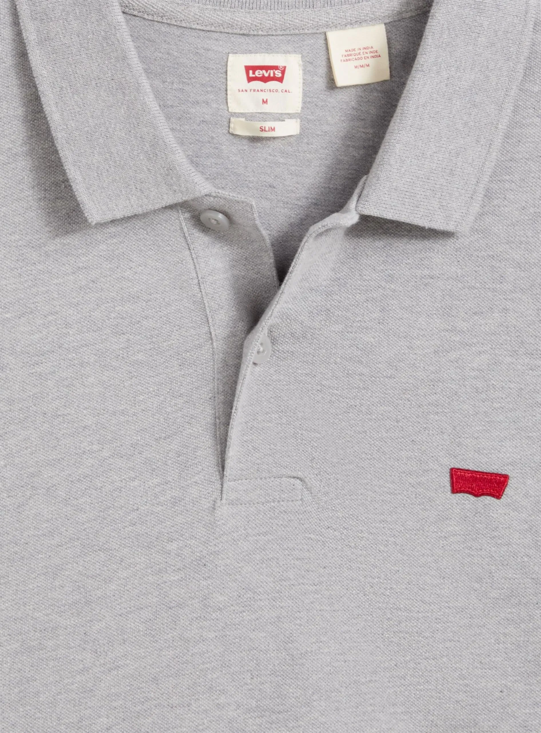Levi's Housemark Polo Shirt, Grey Heather, S - immagine 6