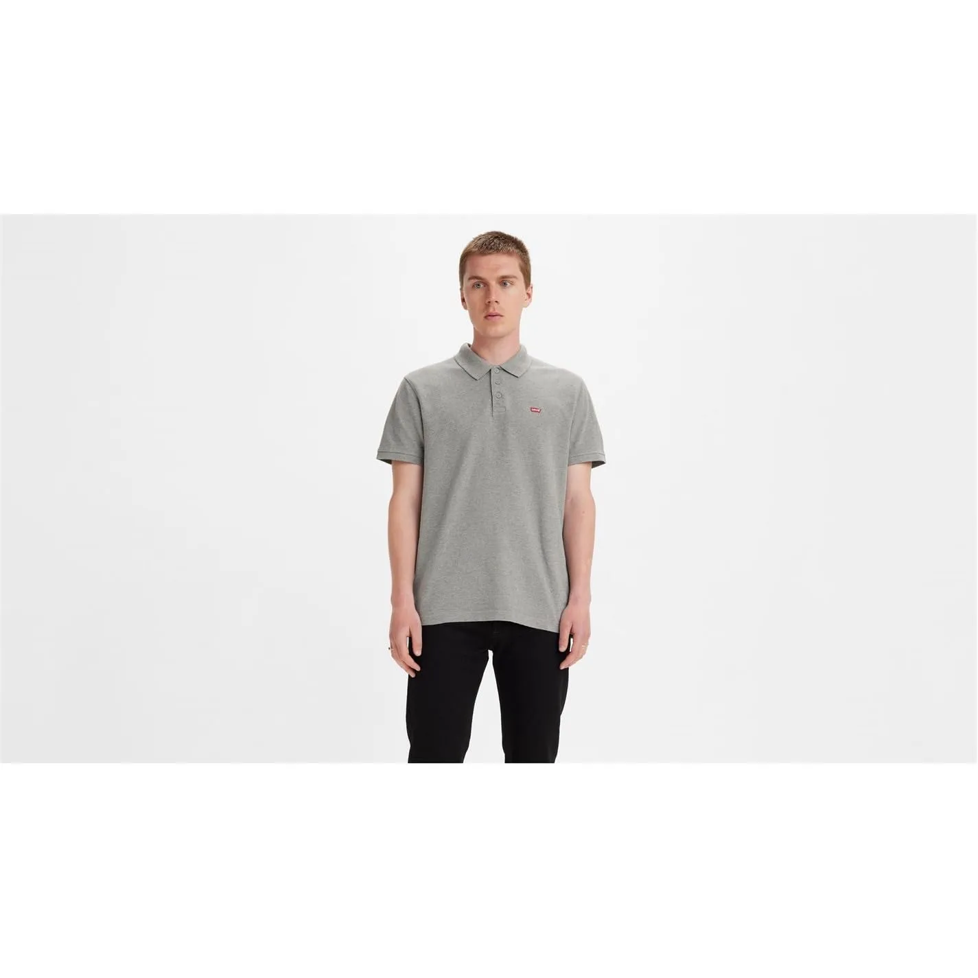 Levi's Housemark Polo Shirt, Medium Grey Heather, XXL - immagine 2
