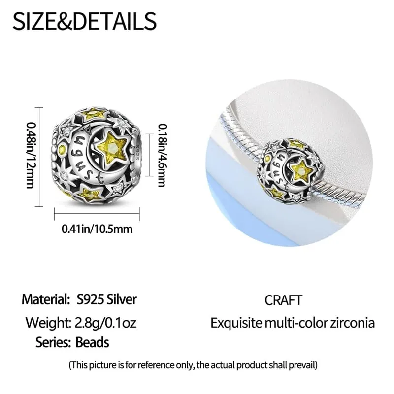 KUNSIR Ciondolo in Argento Sterling 925 con Cubic Zirconia per Braccialetti e Collane Europei - immagine 5