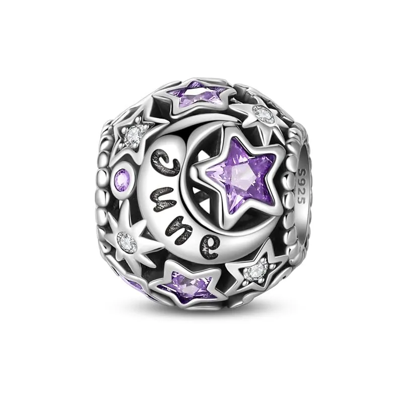 KUNSIR Ciondolo in Argento Sterling 925 con Cubic Zirconia per Braccialetti e Collane Europei - immagine 1