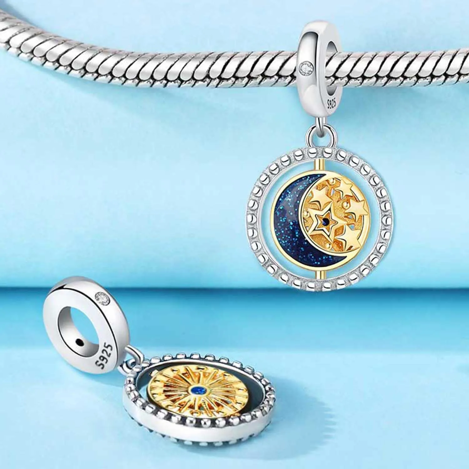 CYCUFF Ciondoli in argento sterling 925 con zirconie sintetiche - immagine 3