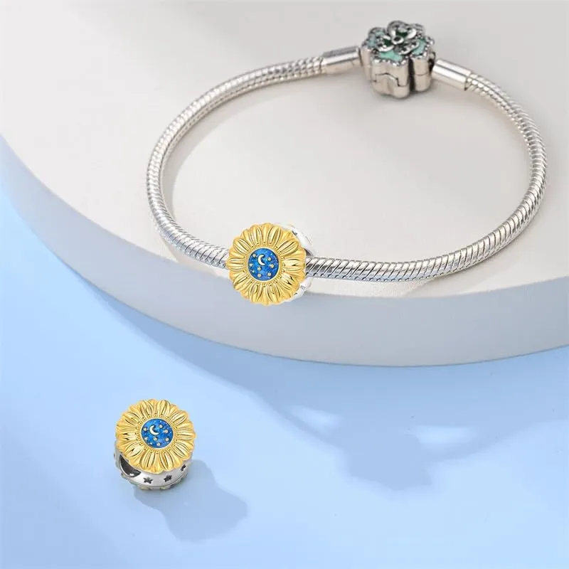 KUNSIR Bead Charm in Argento Sterling 925 con Cubic Zirconia per Braccialetti e Collane Europei - immagine 3