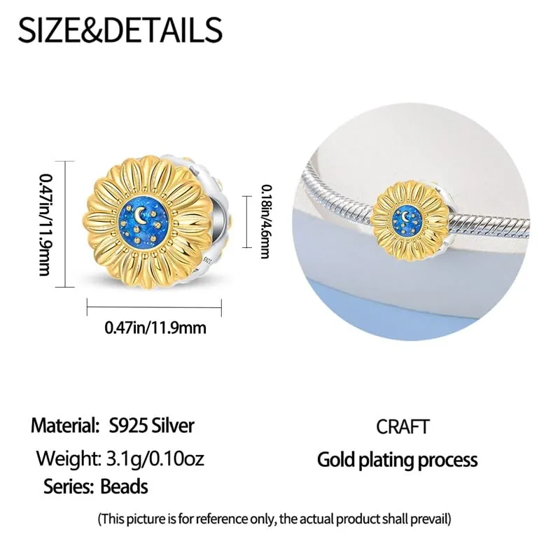 KUNSIR Bead Charm in Argento Sterling 925 con Cubic Zirconia per Braccialetti e Collane Europei - immagine 5
