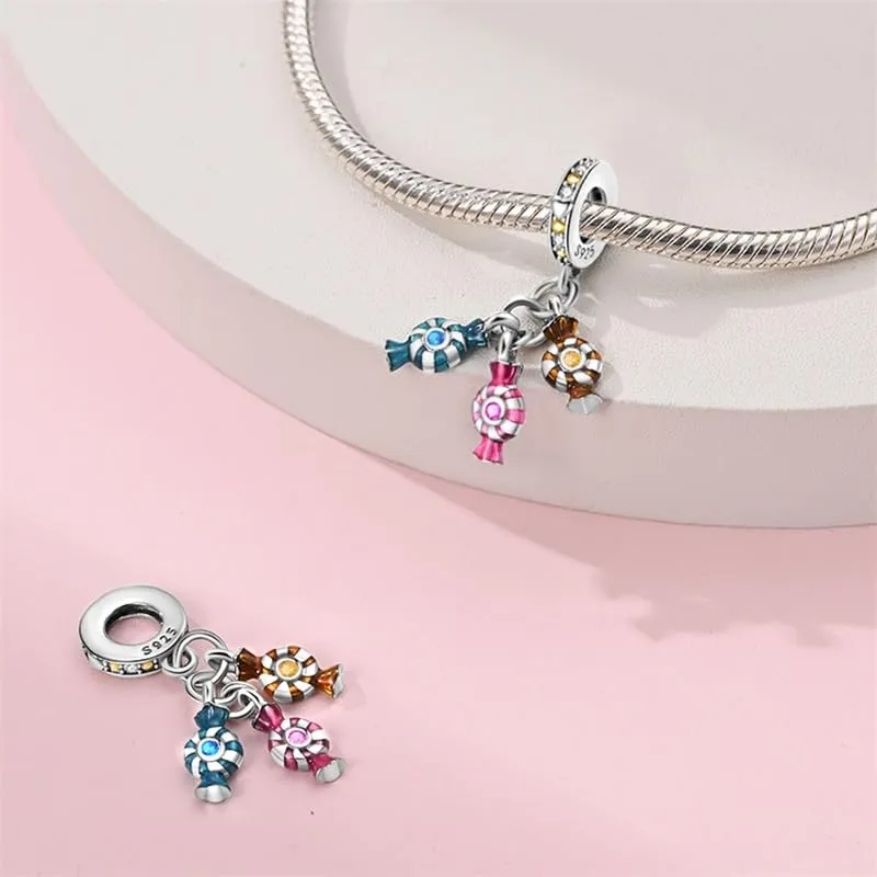 KUNSIR Ciondolo in Argento Sterling 925 con Cubic Zirconia per Braccialetti e Collane Europei - immagine 2