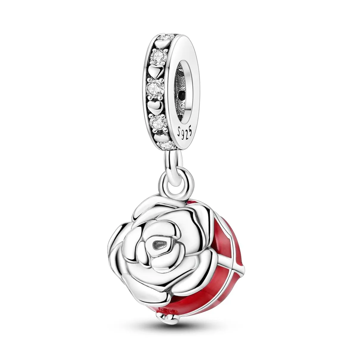 LNQOBU Charm Madre e Figlia Mum Sister in Argento 925 con Zirconi 5A per Braccialetti Pandora - immagine 1