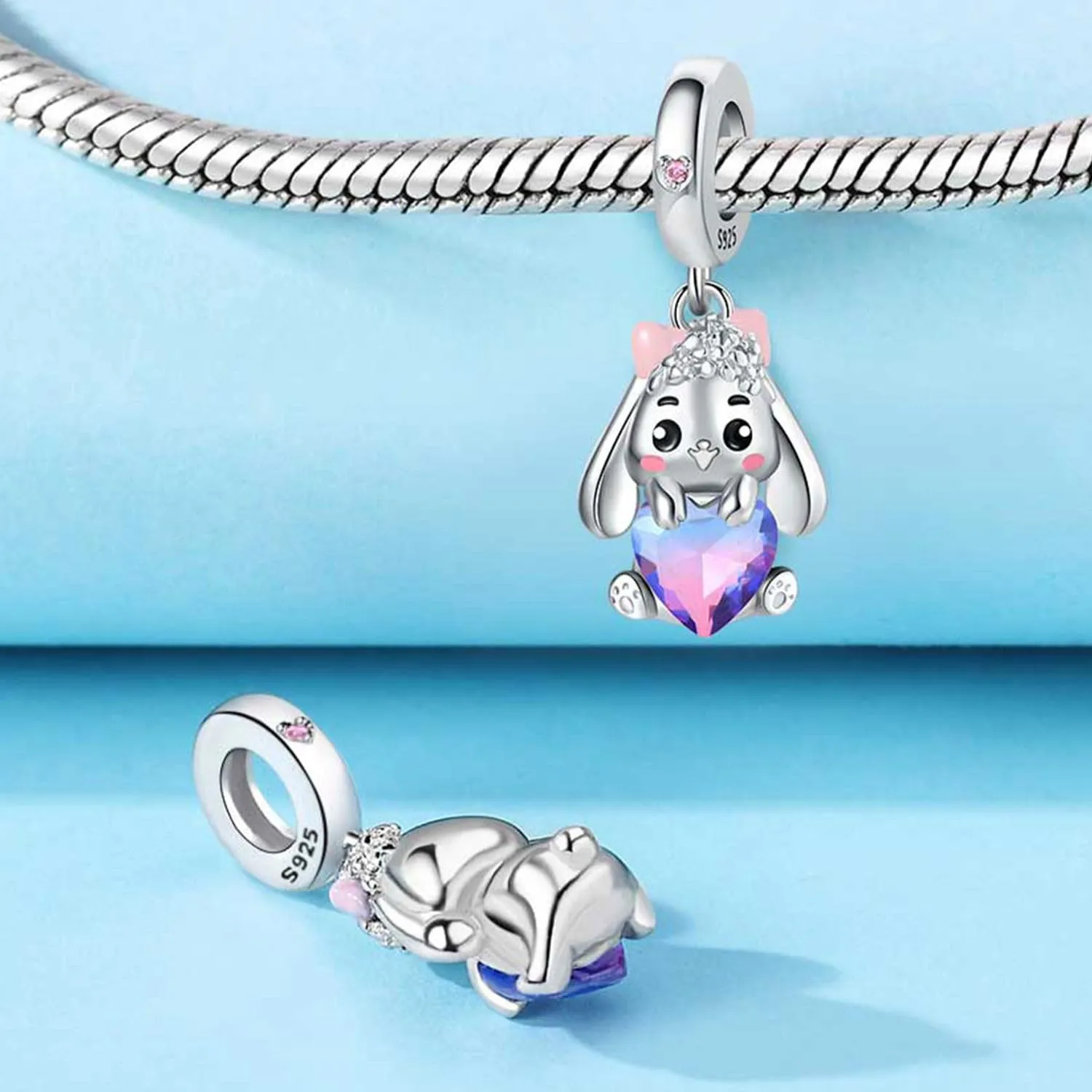CYCUFF Ciondoli in argento sterling 925 con zirconie sintetiche - immagine 2