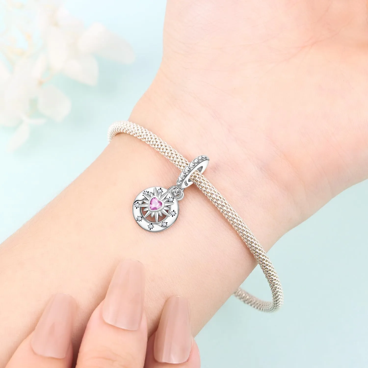 CYCUFF Ciondoli in argento sterling 925 con zirconi sintetici - immagine 5