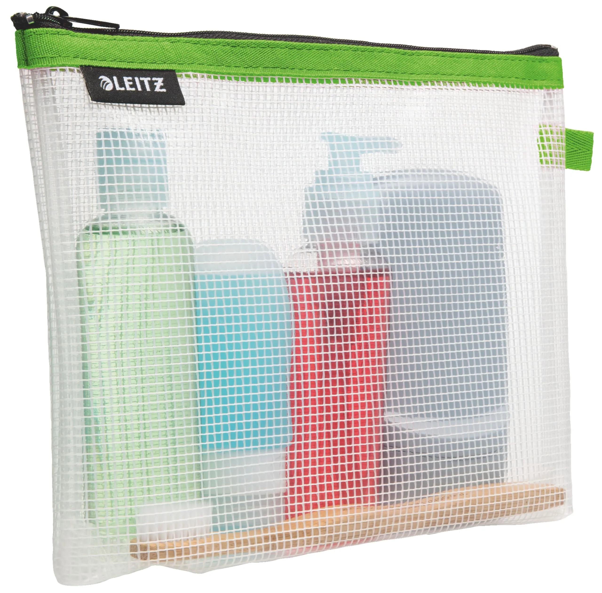 Leitz WOW Busta da Viaggio per Cosmetici, Resistente all'Acqua, 24 x 17 x 3 cm, Verde, 40140054 - immagine 1