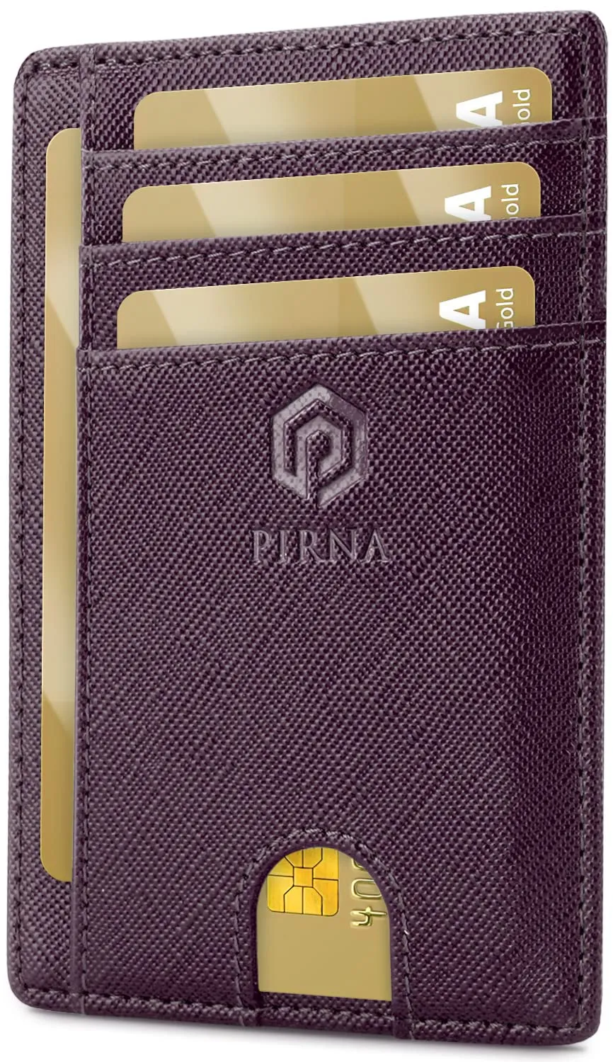 PIRNA Portafoglio Slim RFID Viola - immagine 1