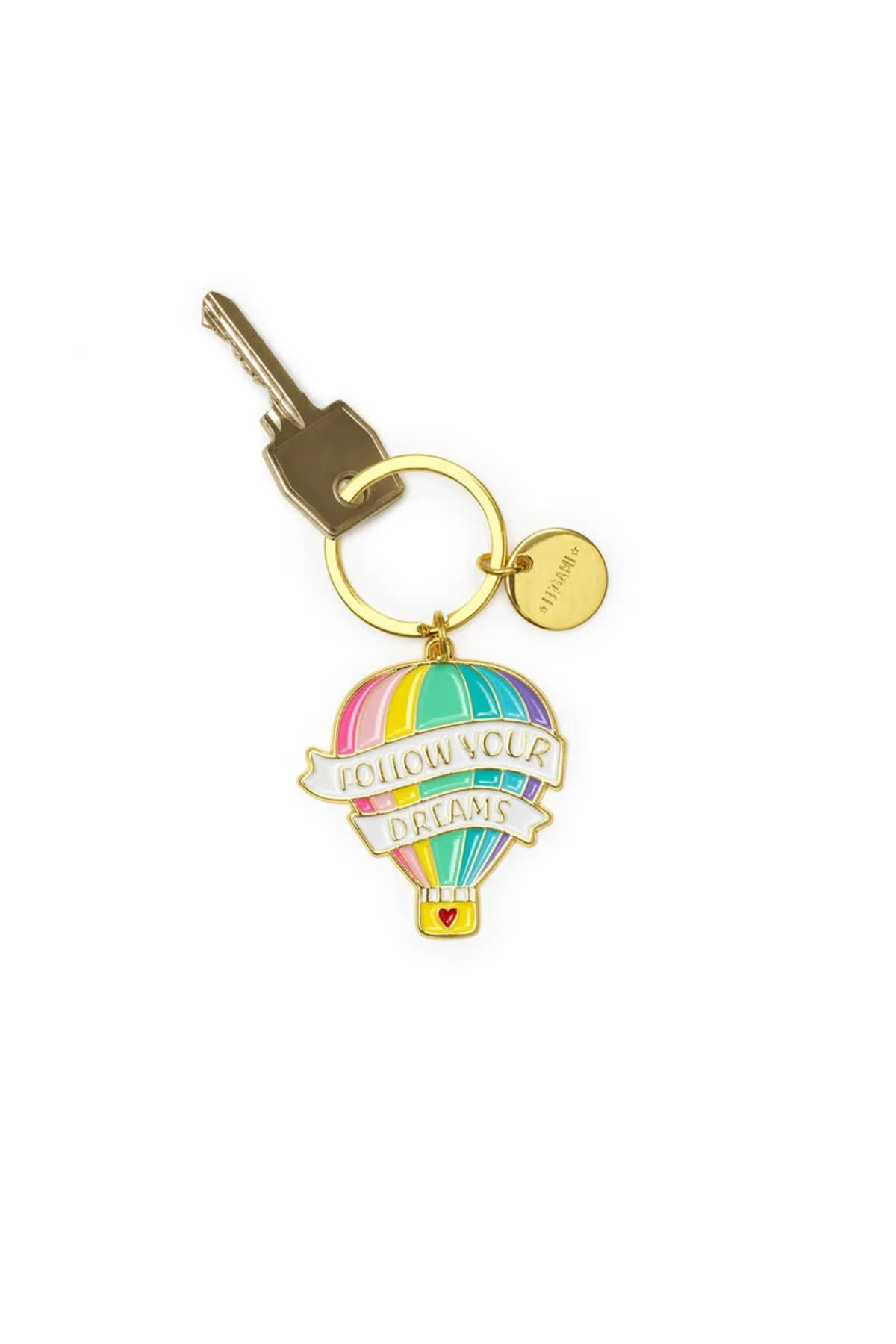 Legami What a Key Ring! Portachiavi in Metallo Smaltato Air Balloon, Zinco, 7 cm - immagine 2