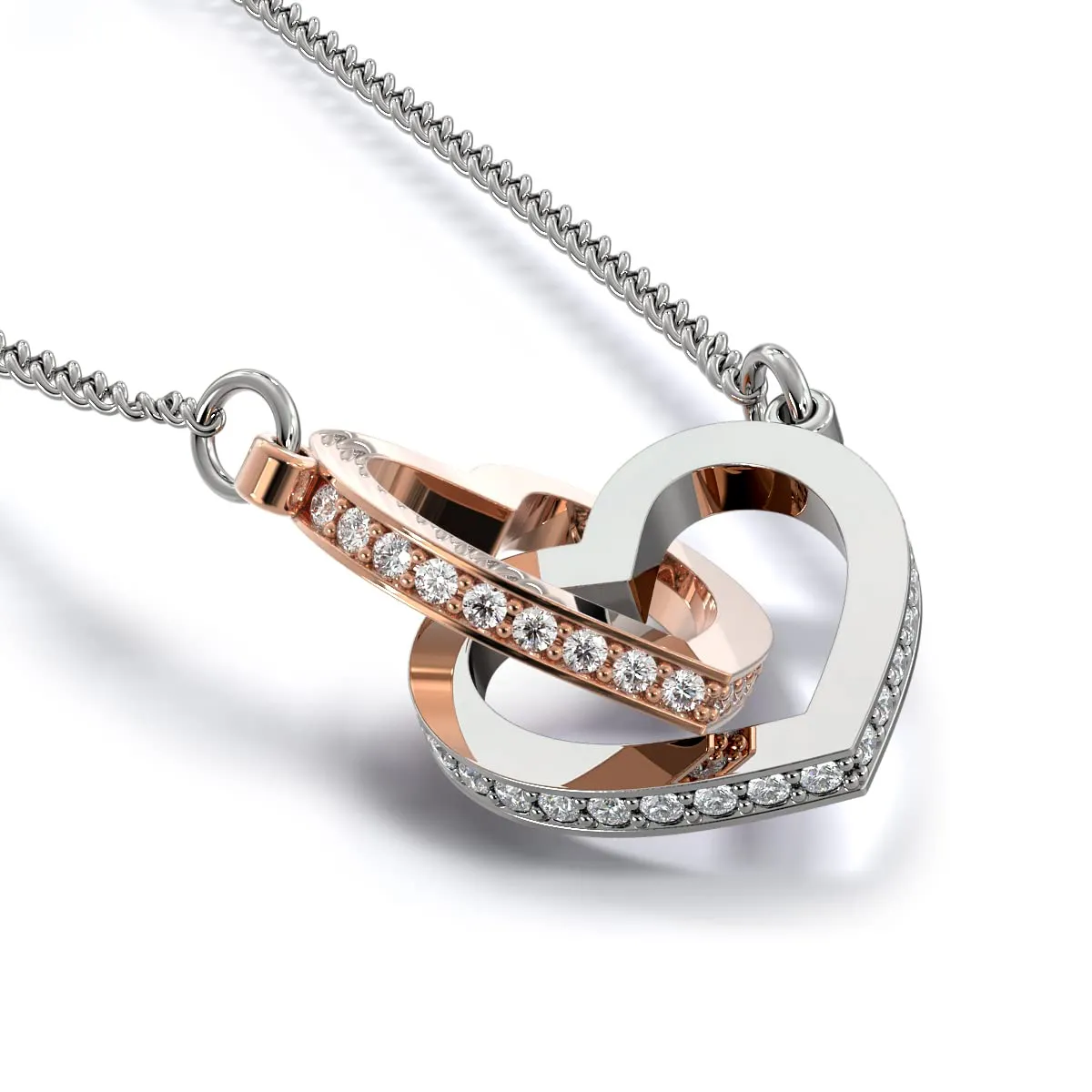 NONNA PROFESSIONISTA Collana Donna Al mio Amore in Argento e Oro con Cofanetto e Dedica - immagine 5