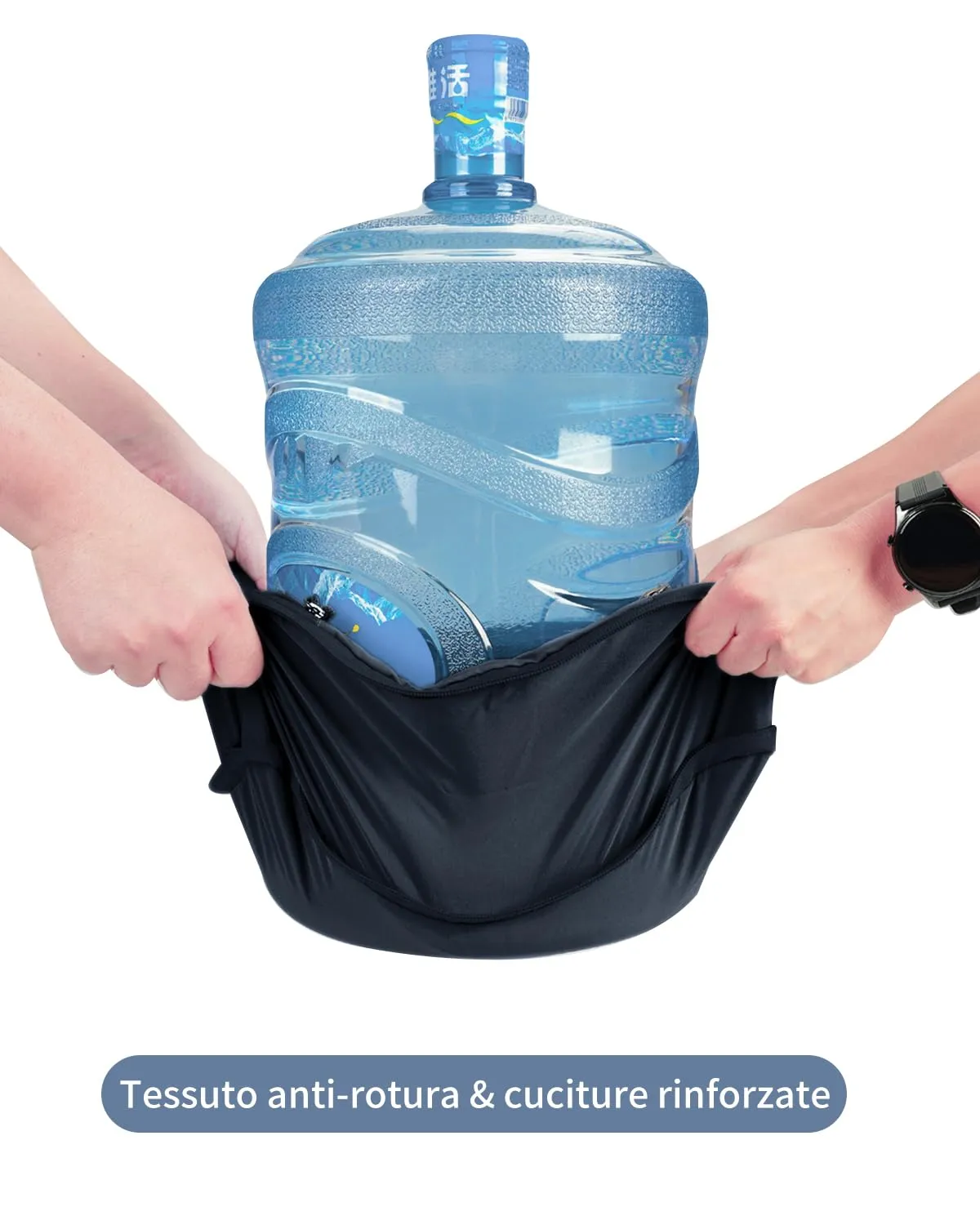 ECOHUB Set Organizer Valigia Compressione 5 Pezzi, Packing Cubes Blu Scuro - immagine 4