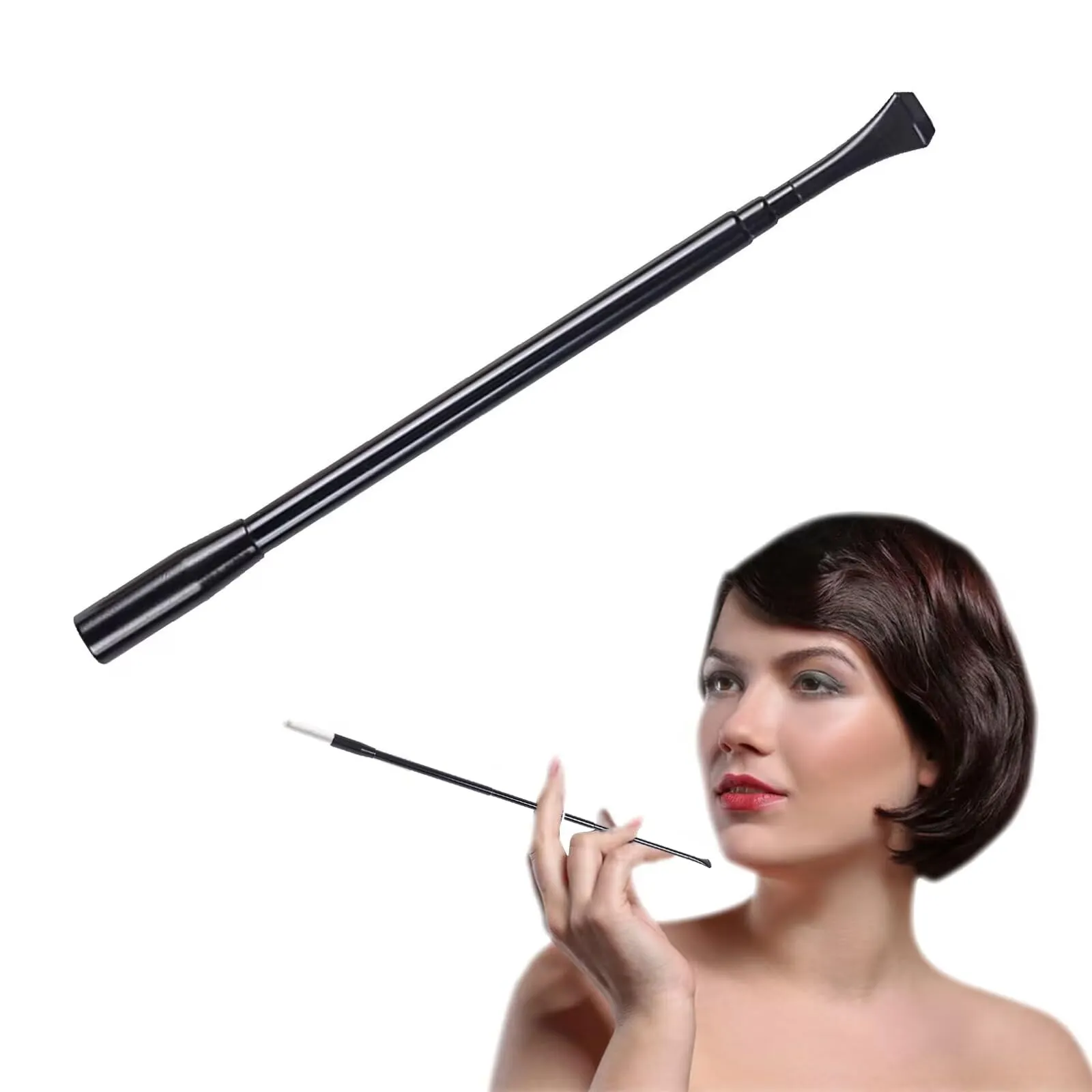 XFYKSTT Bocchino per Sigaretta Estensibile Stile Vintage, Nero - immagine 1