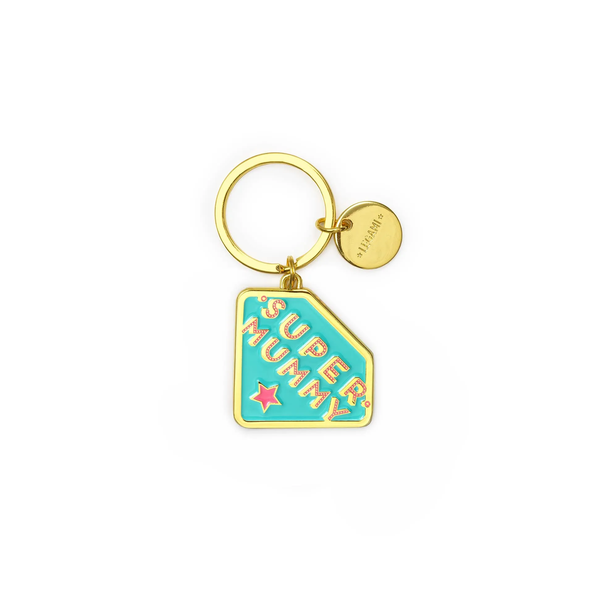 Legami Portachiavi in Metallo Smaltato What a Key Ring! Super Mummy, 7 cm - immagine 1