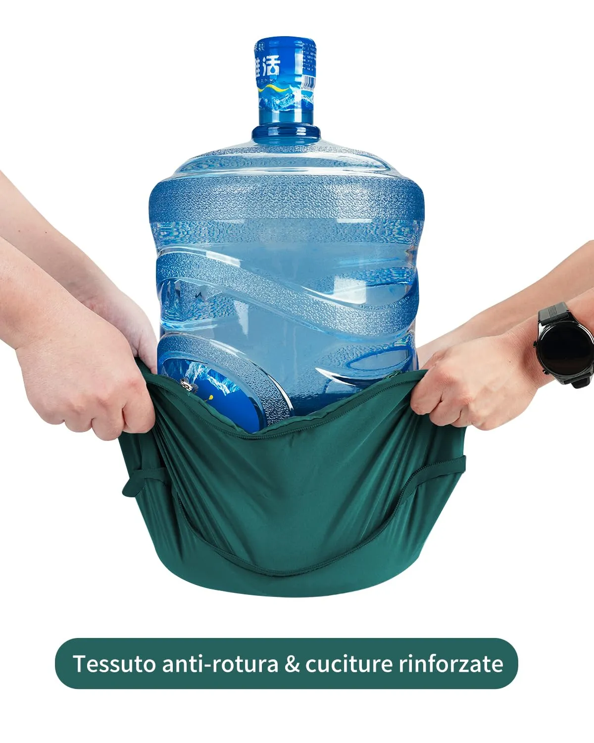 ECOHUB Set Organizer Valigia Compressione 5 Pezzi, Packing Cubes per Viaggio (Verde Scuro) - immagine 4
