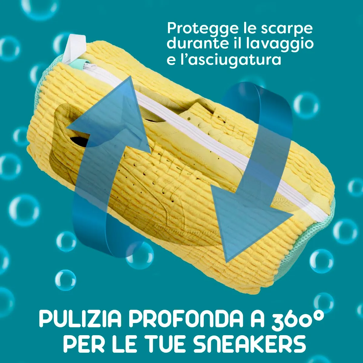 ZENO Shoe Washing Bag, 2 Pezzi Sacchetto Scarpe Lavatrice - immagine 2
