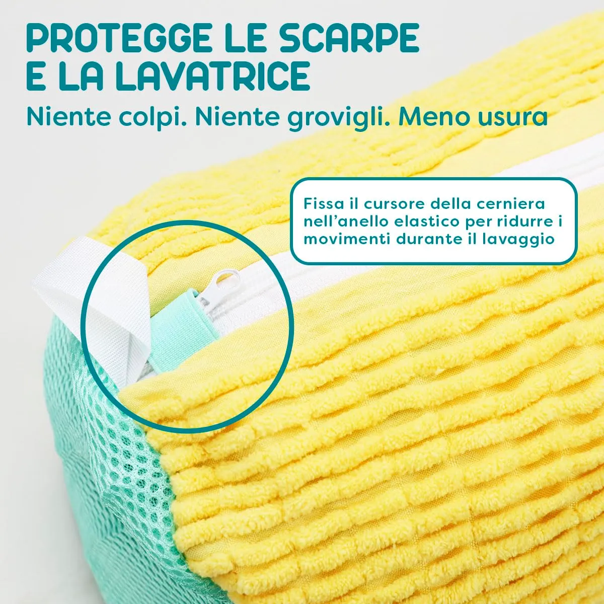 ZENO Shoe Washing Bag, 2 Pezzi Sacchetto Scarpe Lavatrice - immagine 7