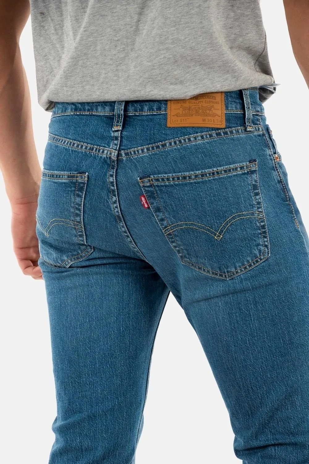 Levi's 511 Slim Jeans Uomo, Dark Indigo Worn In, 28W / 32L - immagine 3