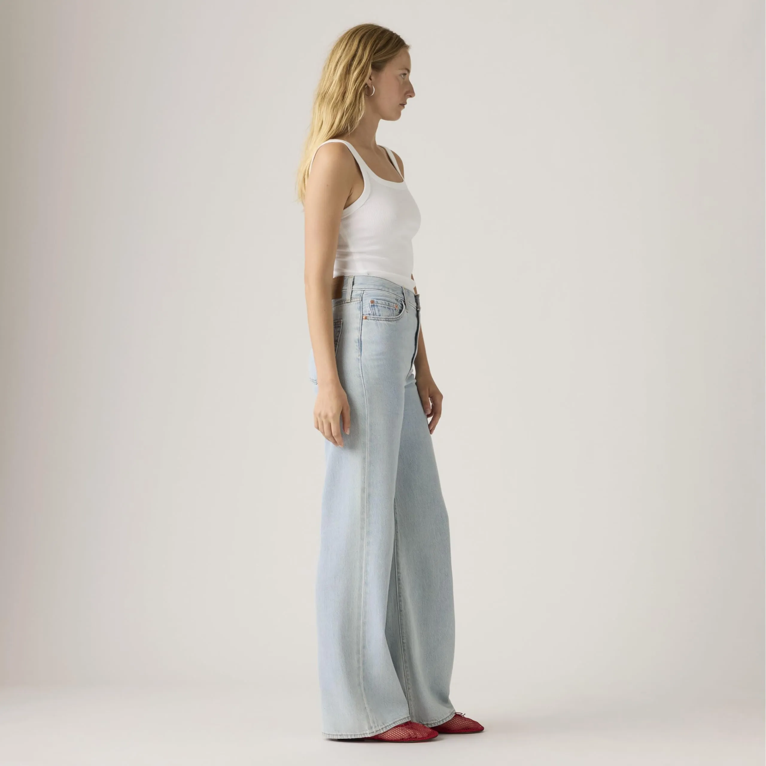 Levi's Ribcage Wide Leg H223 - Of Course Stone - immagine 2