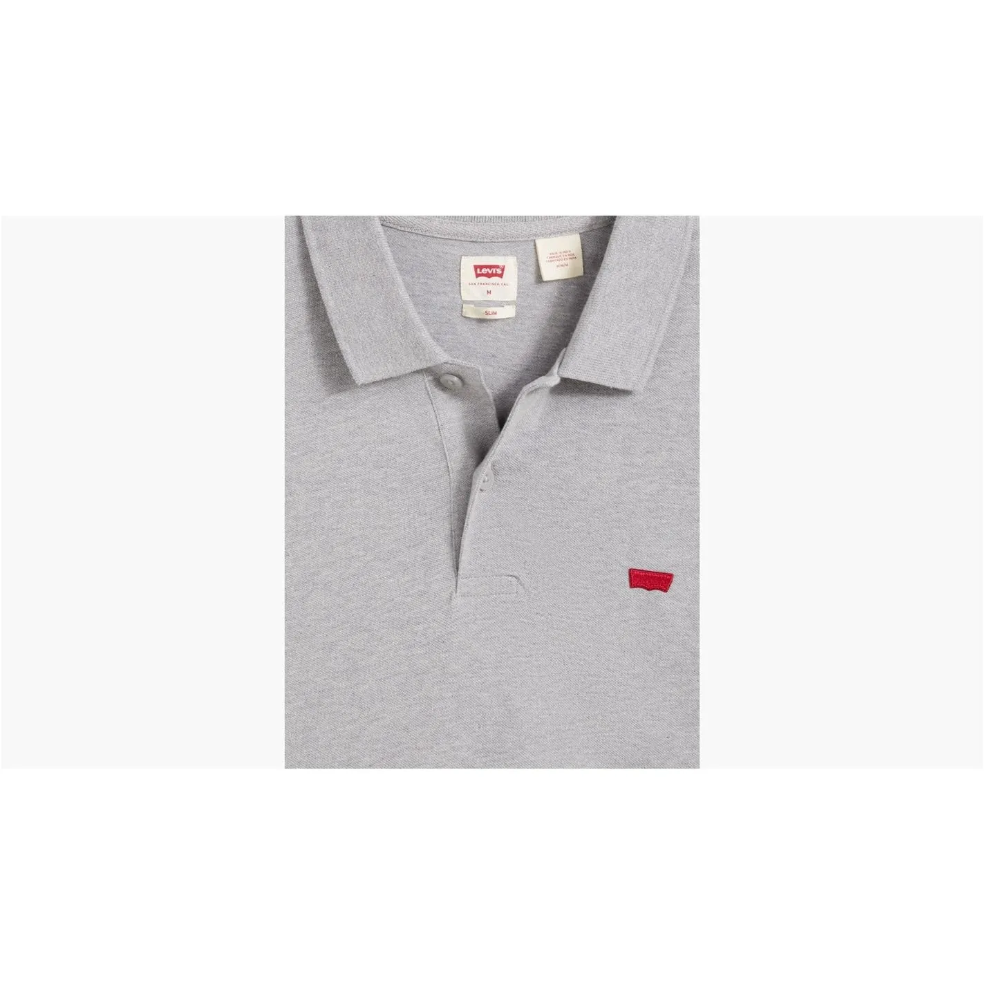 Levi's Housemark Polo T-shirt, Medium Grey Heather, XS - immagine 5