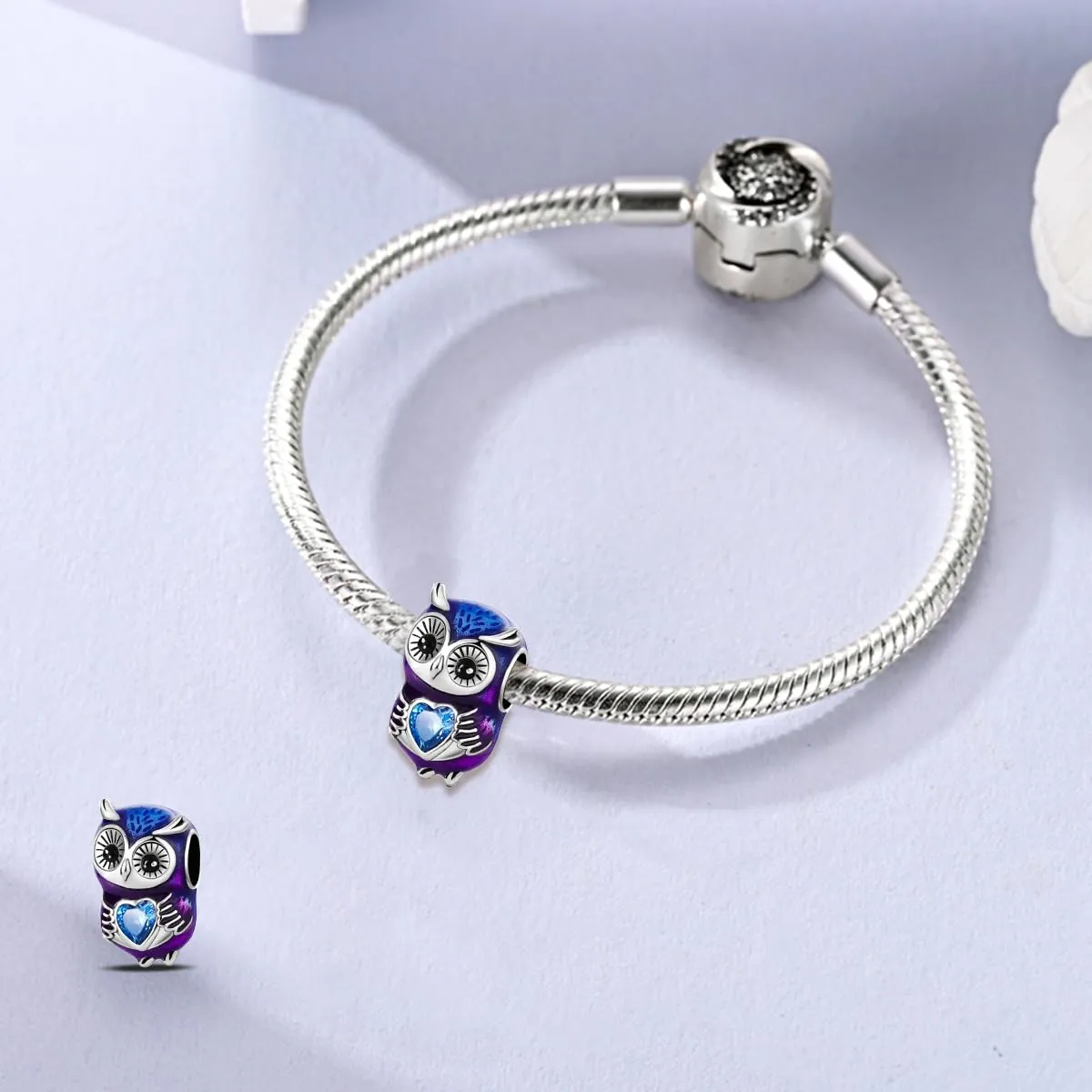 LNQOBU Charm Bead Ciondolo Donna Argento Sterling 925 per Bracciali e Collane - immagine 2