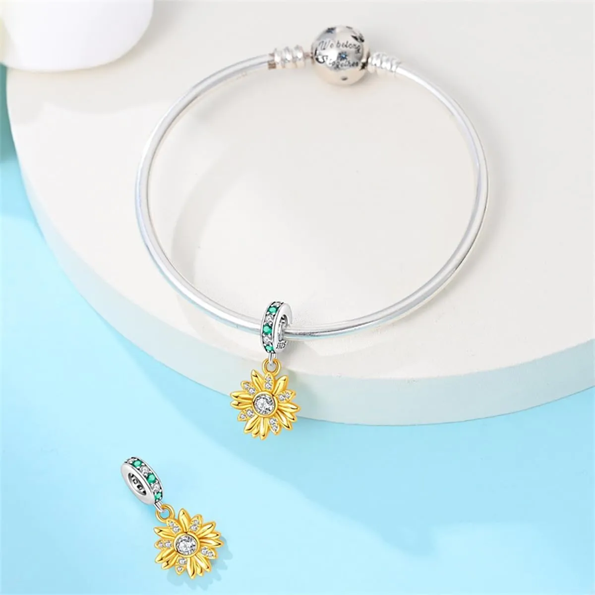LNQOBU Charm Bead Ciondolo Donna in Argento Sterling 925 per Bracciali e Collane - immagine 3