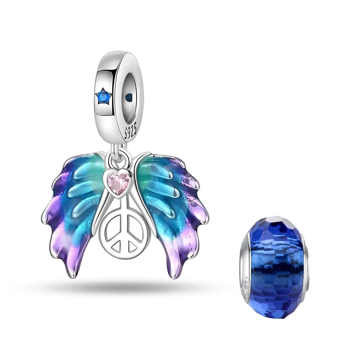 LNQOBU Charm Bead Ciondolo Donna in Argento Sterling 925 per Bracciali e Collane - immagine 1