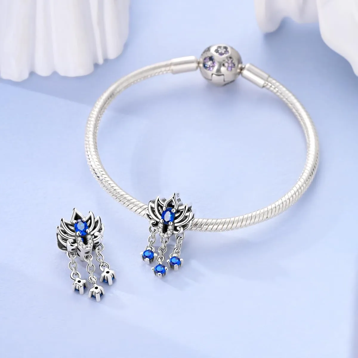 LNQOBU Charm Bead Ciondolo Donna Argento Sterling 925 per Bracciali e Collane - immagine 2