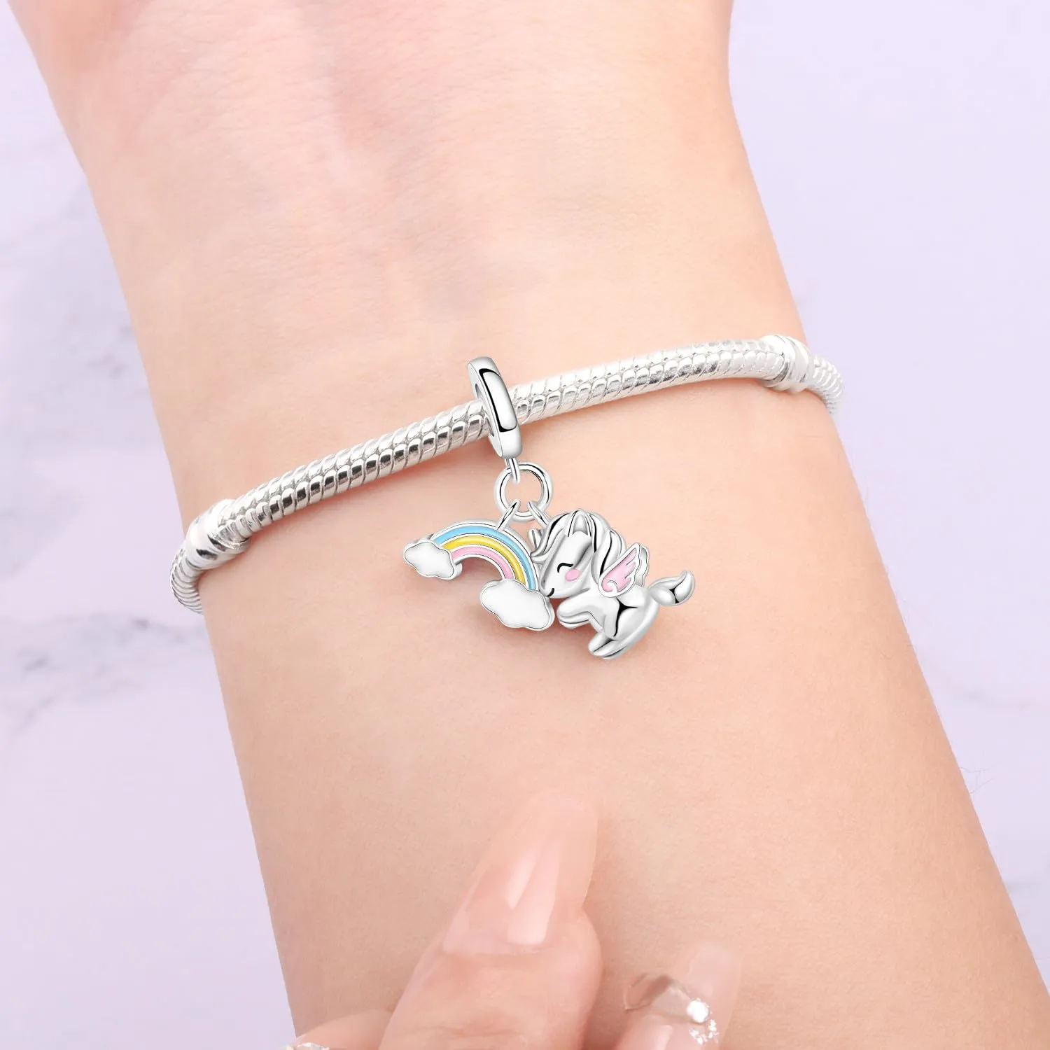 CYCUFF Ciondoli in argento sterling 925 con zirconi sintetici - immagine 5