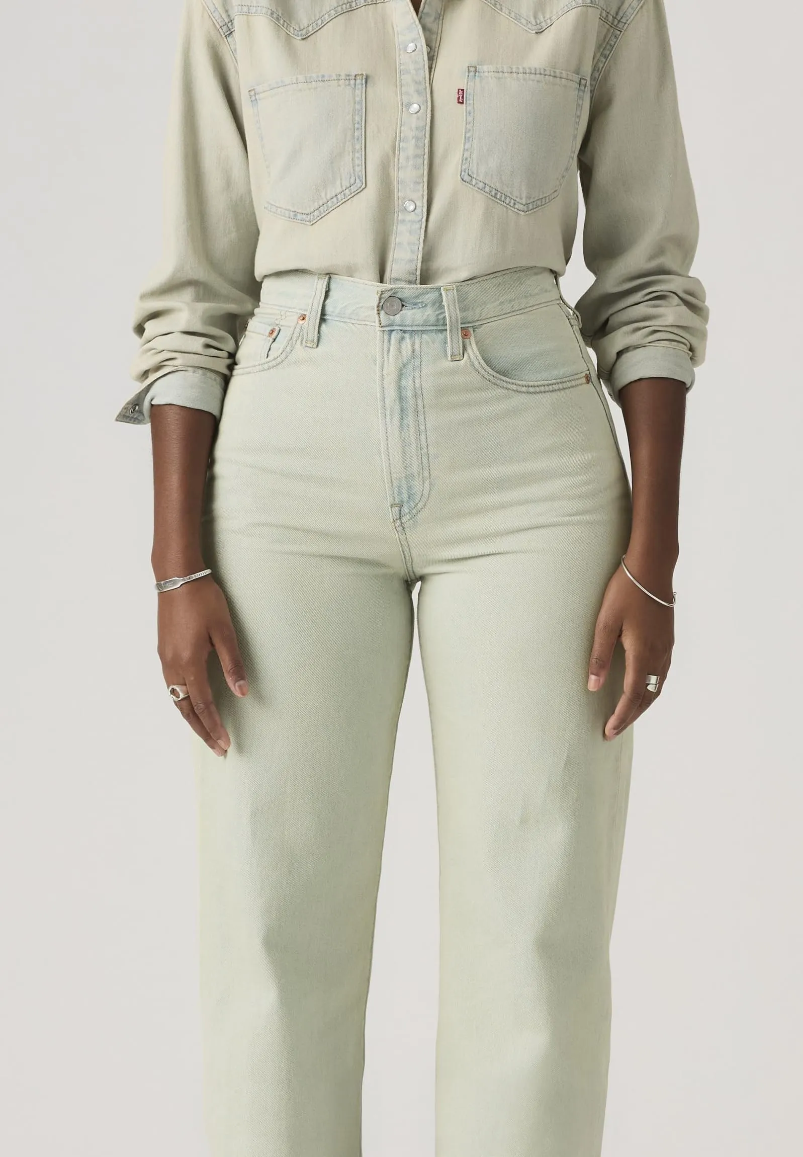Levi's Ribcage Wide Leg H223 De Oro - immagine 3