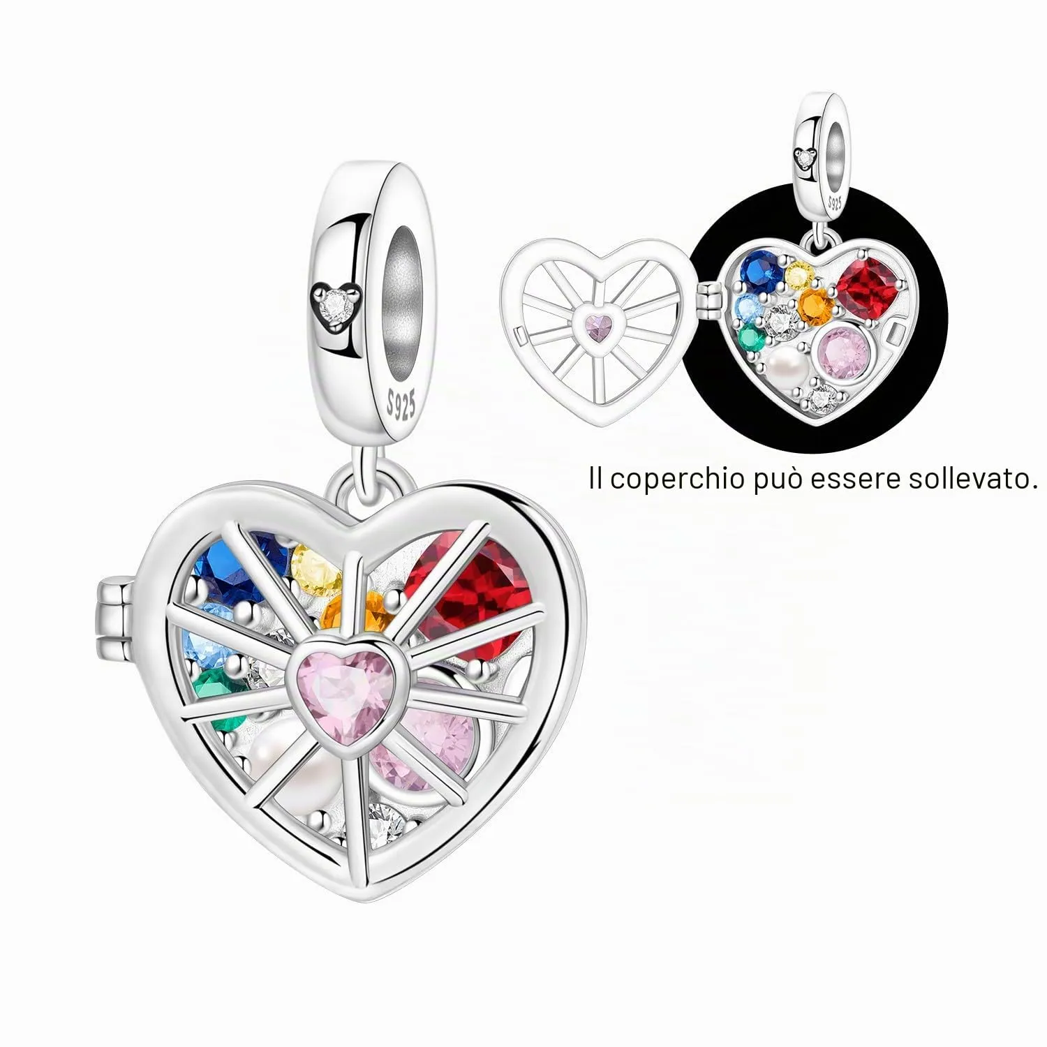 CYCUFF Ciondolo in Argento Sterling 925 per Braccialetti e Collane - immagine 5