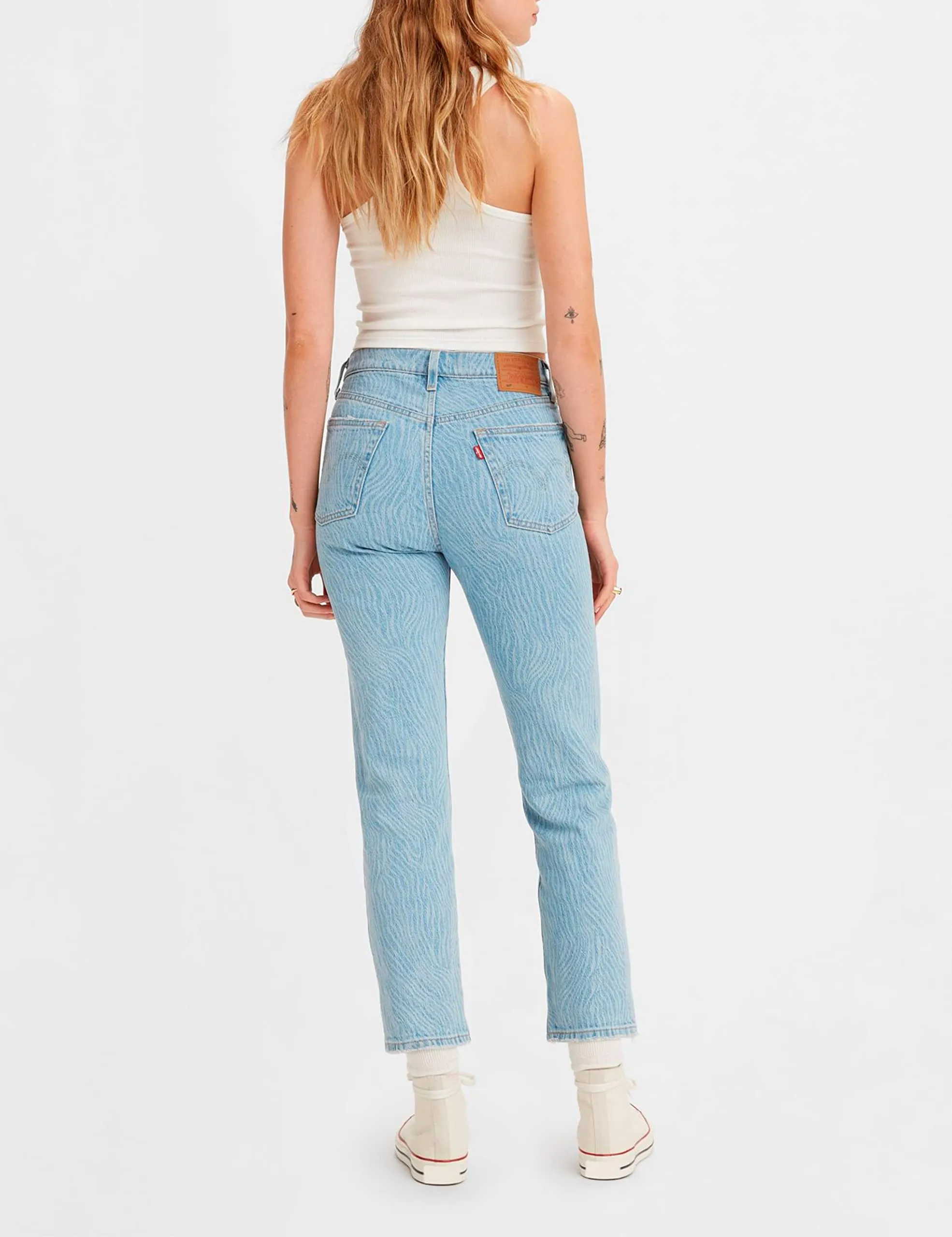 Levi's 501 Crop Jeans Donna, Blue Pattern, 25W / 28L - immagine 2