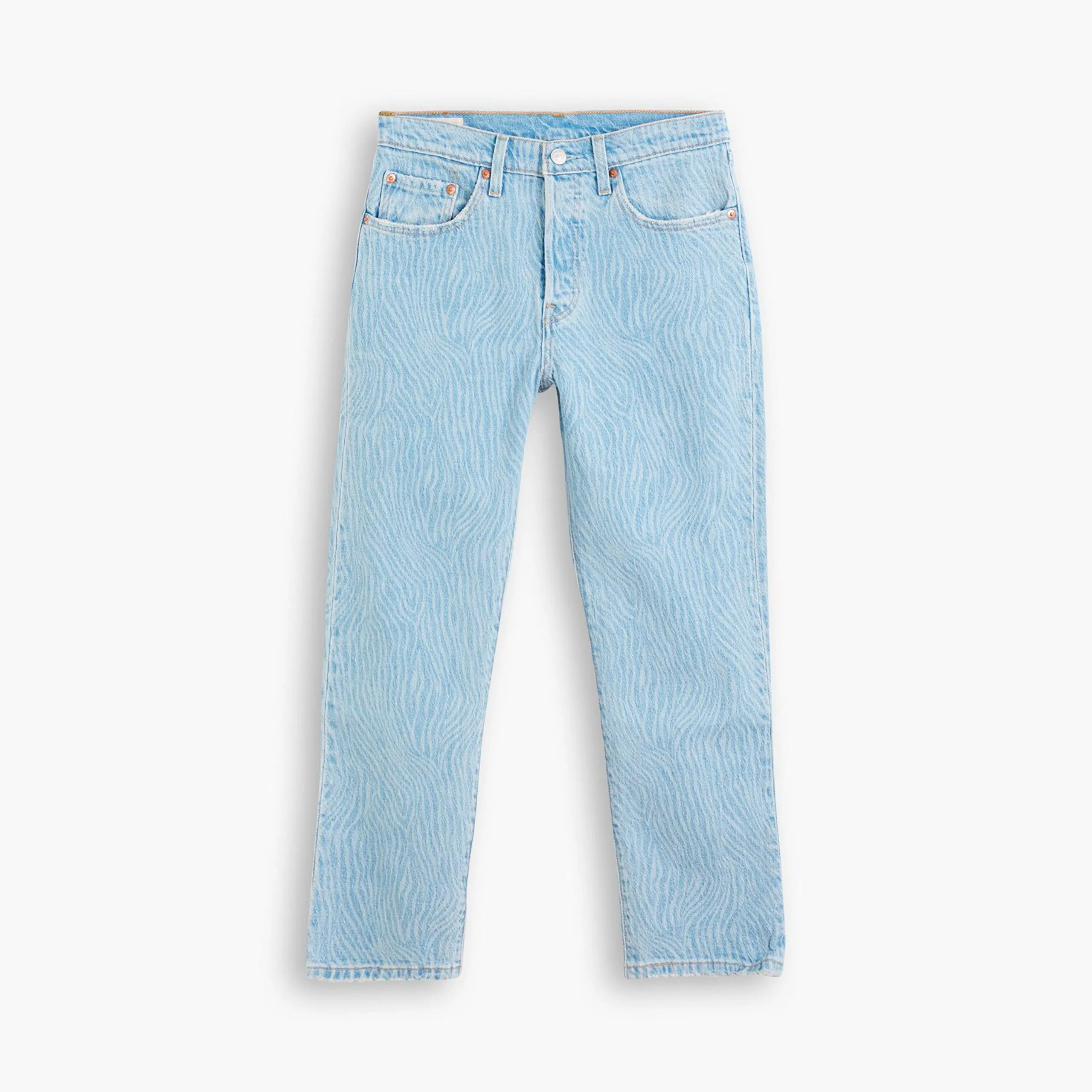 Levi's 501 Crop Jeans Donna, Blue Pattern, 25W / 28L - immagine 4