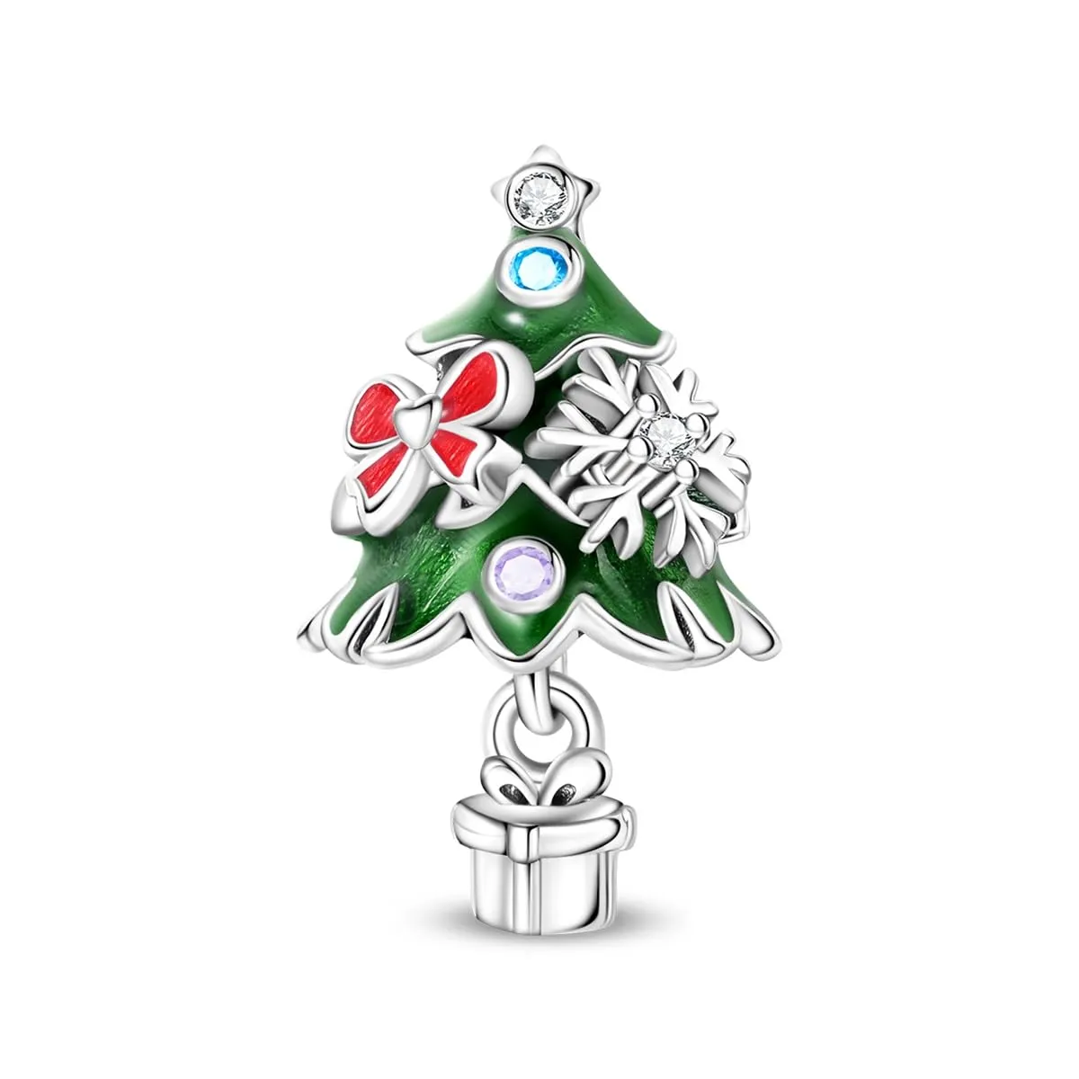 KUNSIR Ciondolo in Argento Sterling 925 con Cubic Zirconia per Braccialetti e Collane Europei - immagine 1
