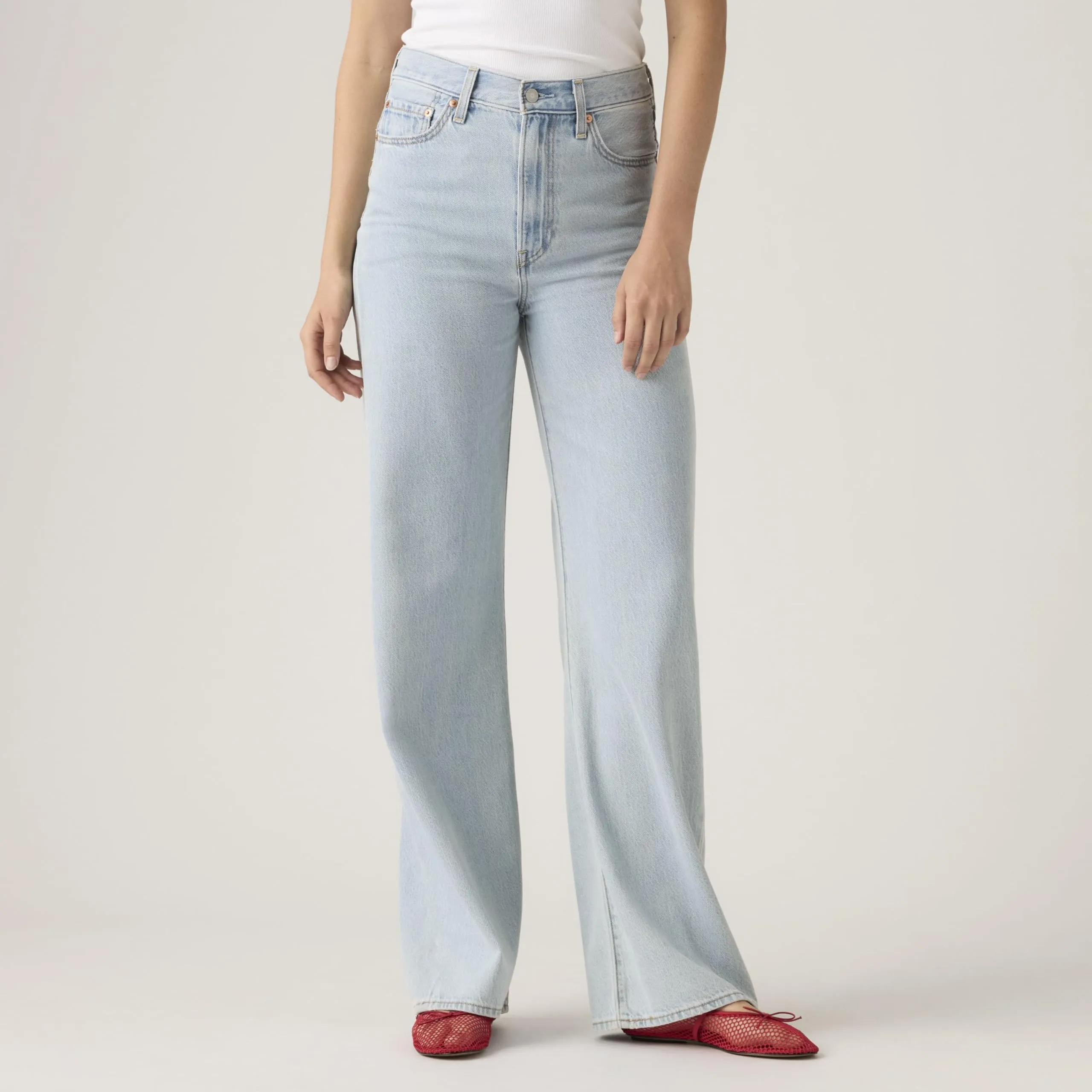 Levi's Ribcage Wide Leg H223 - Of Course Stone - immagine 6