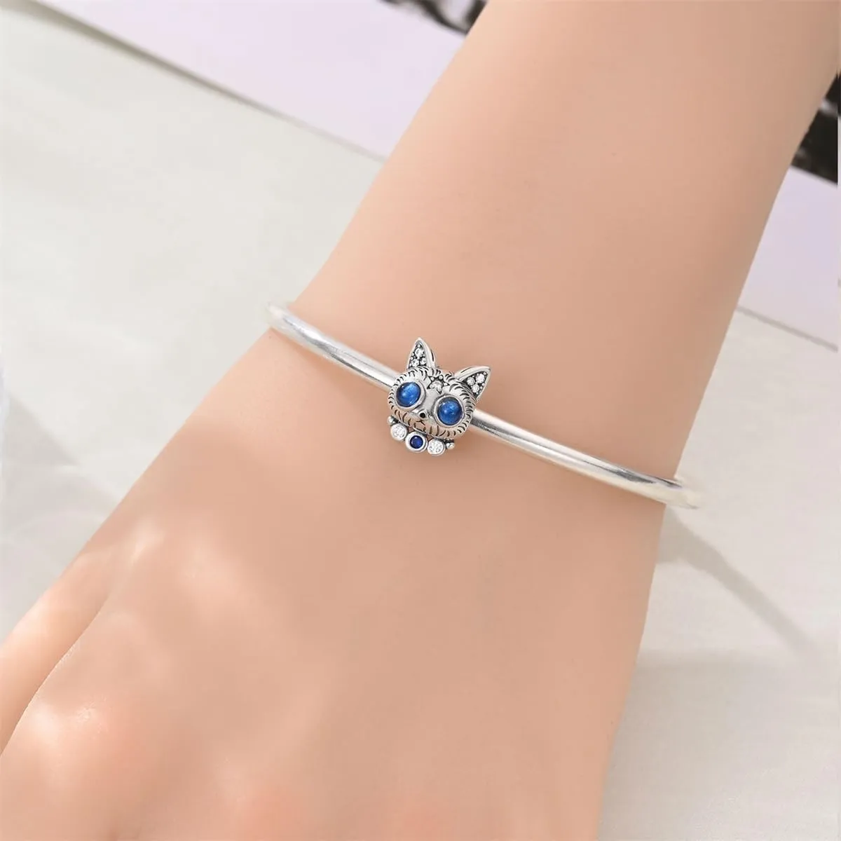 KUNSIR Bead Charm Ciondolo in Argento Sterling 925 con Cubic Zirconia per Braccialetti e Collane Europei - immagine 4