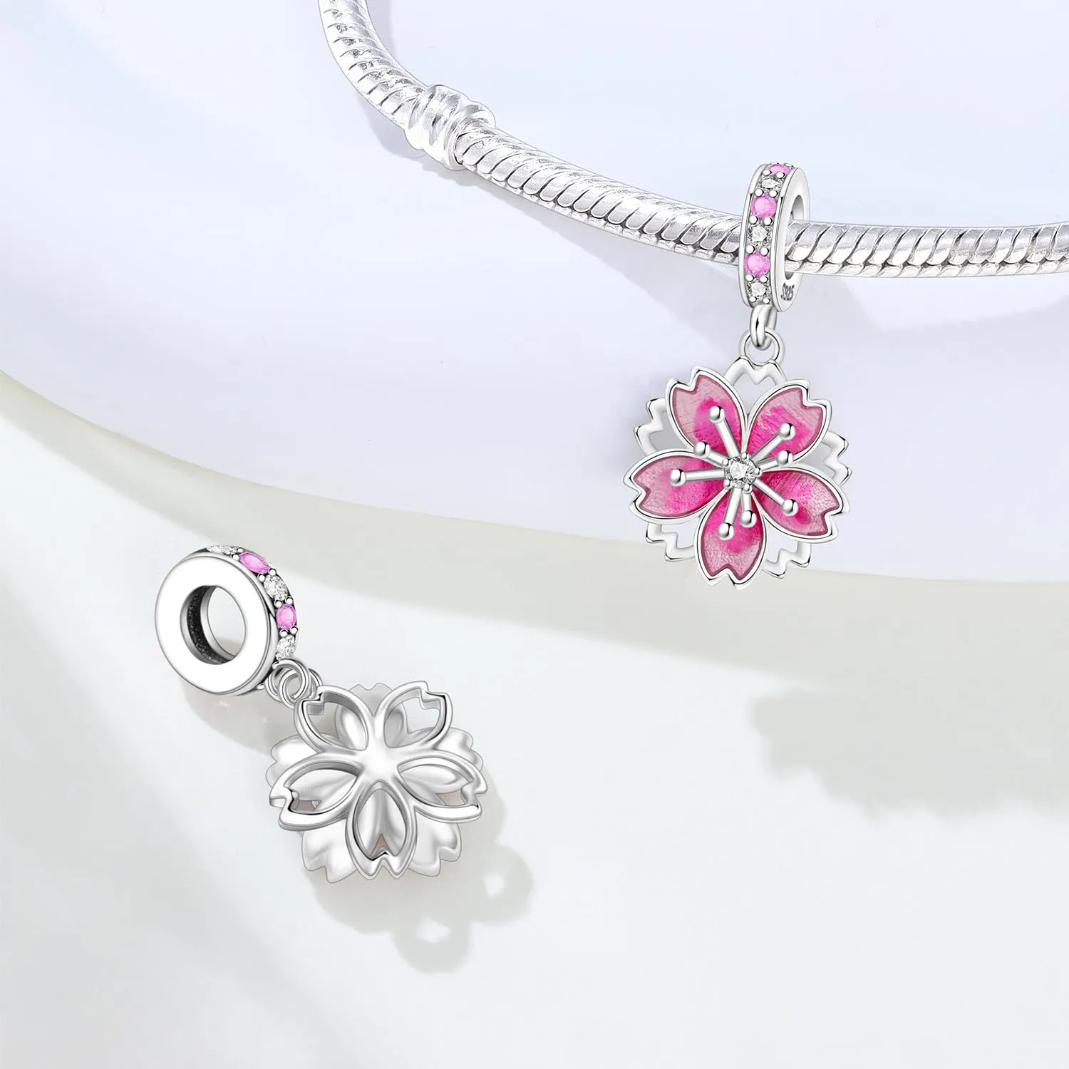CYCUFF Ciondoli in Argento Sterling 925 per braccialetti e collane con charm - immagine 3