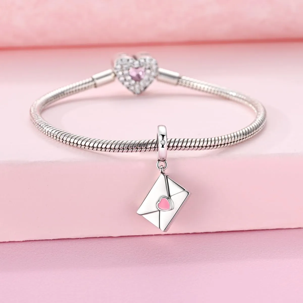 LNQOBU Charm Madre e Figlia Mum Sister in Argento 925 con Zirconi 5A per Braccialetti Pandora - immagine 4