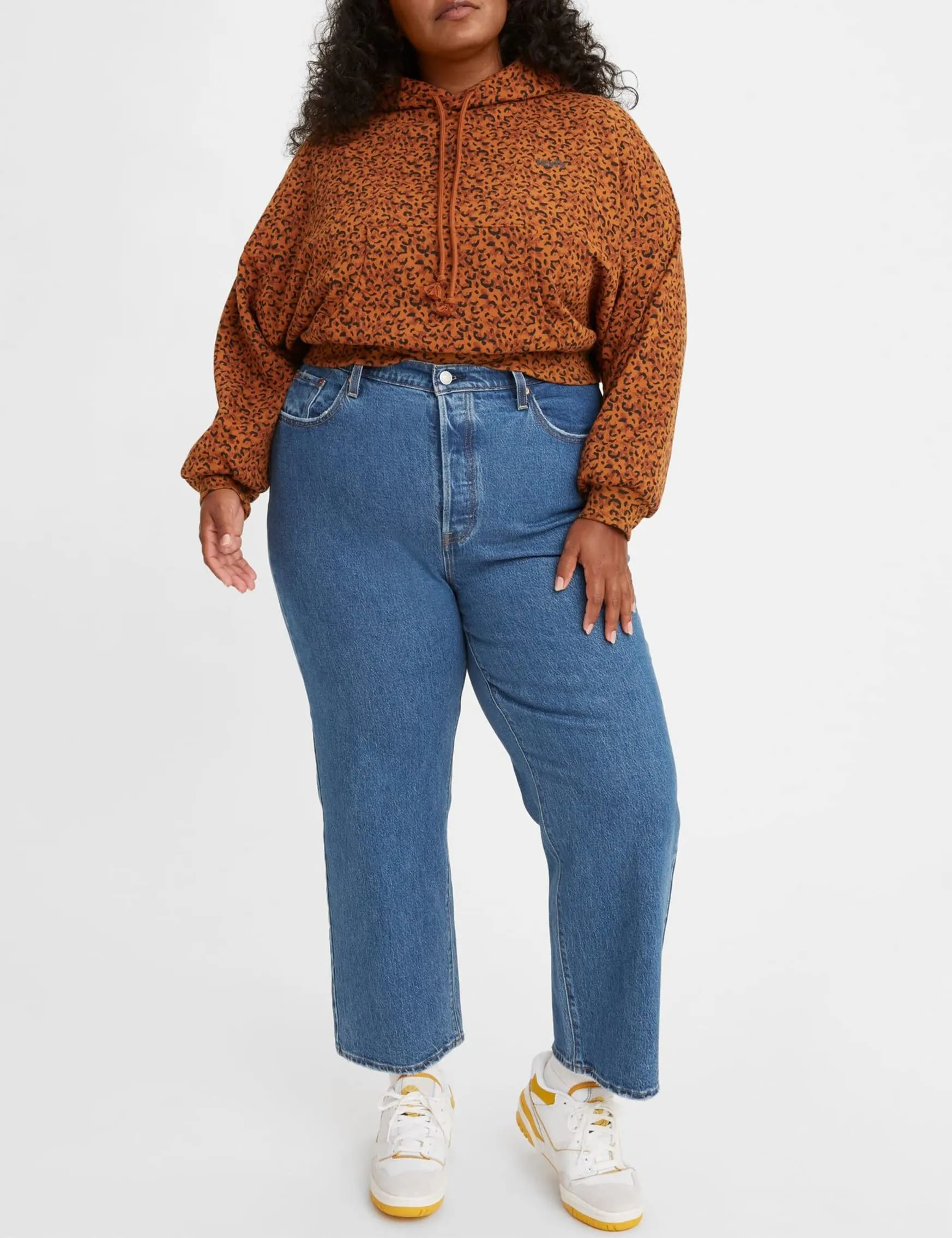 Levi's Plus Size Ribcage Straight Ankle Jeans, Jazz Pop, 22 M - immagine 2