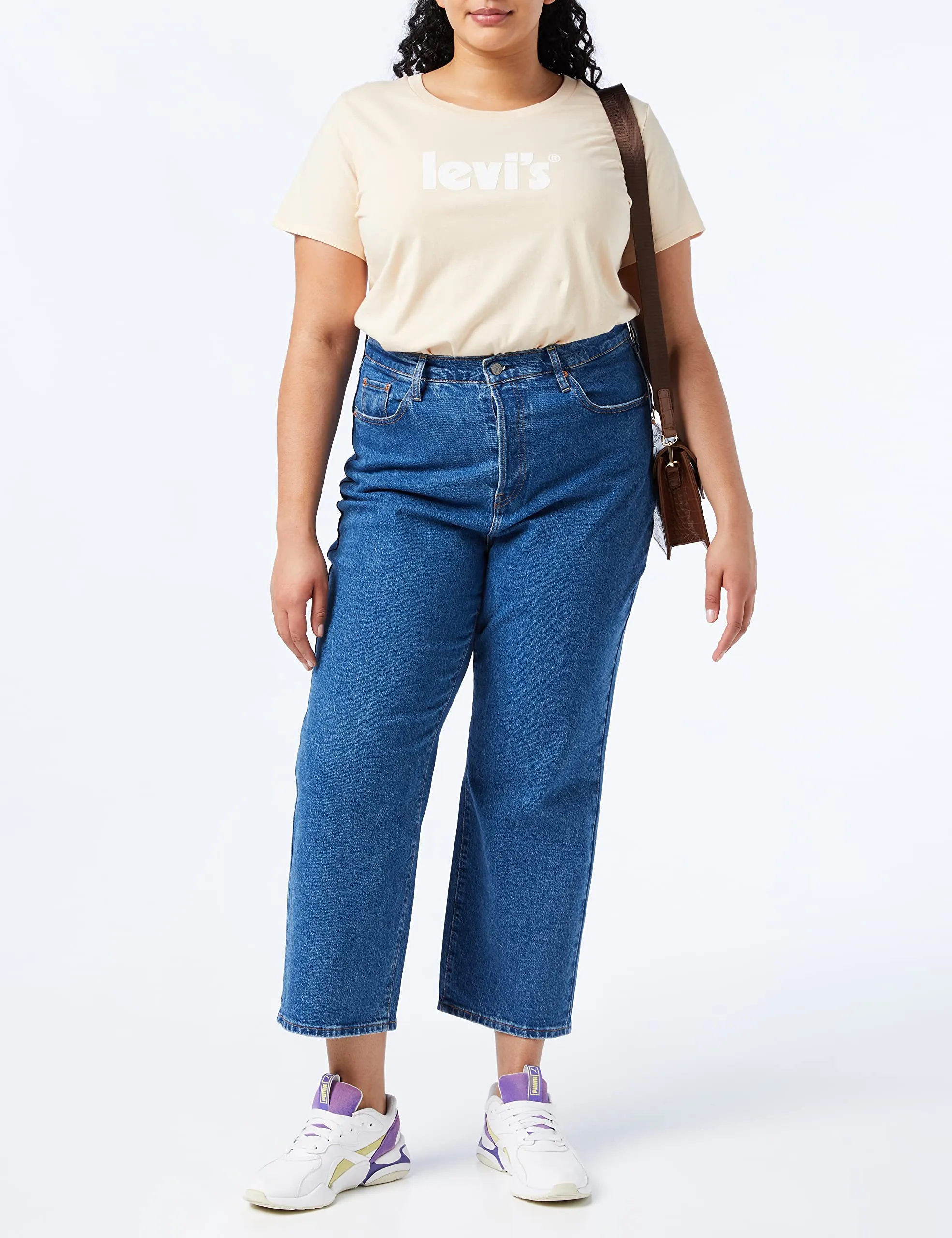 Levi's Plus Size Ribcage Straight Ankle Jeans, Jazz Pop, 22 M - immagine 3