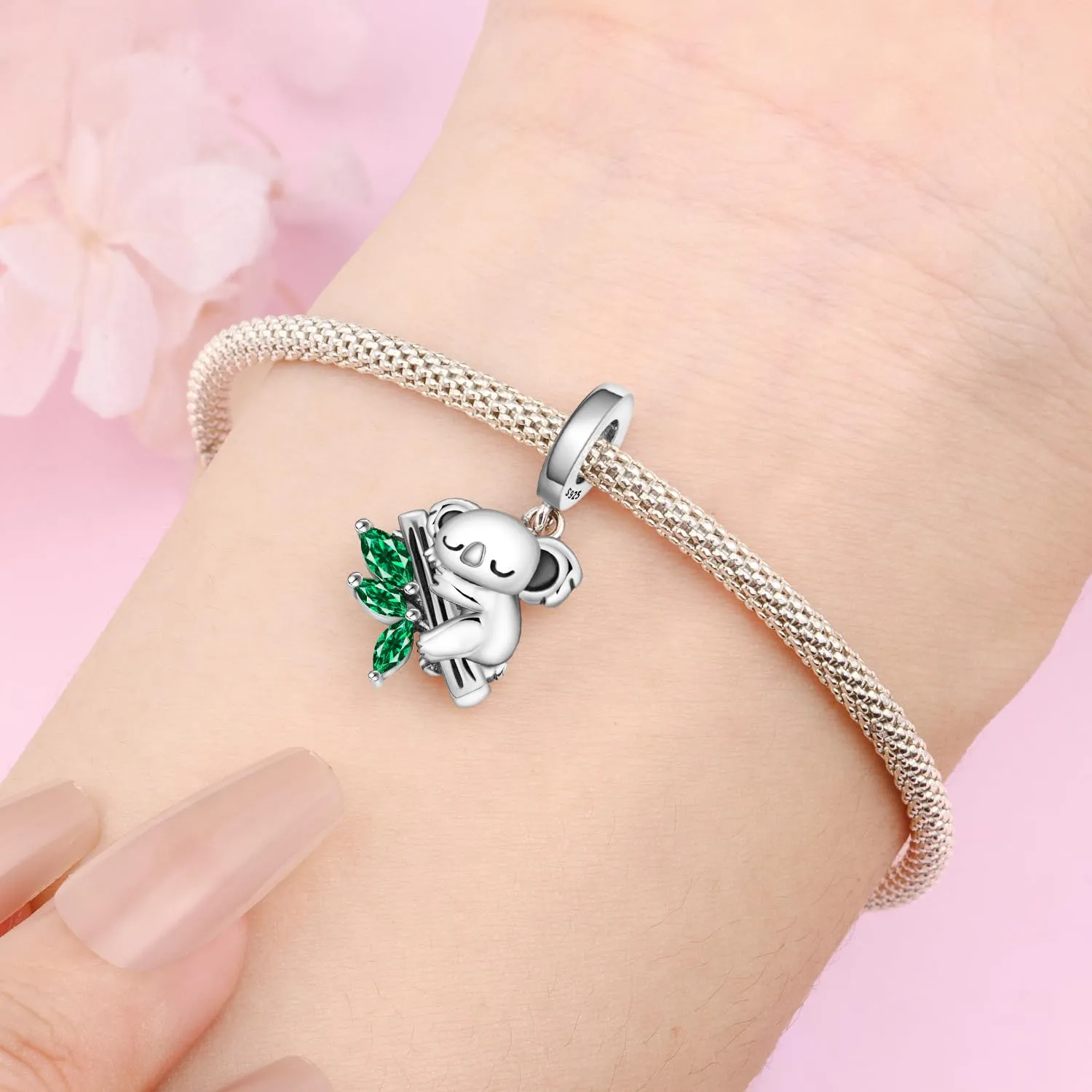 NUJIFFY Ciondoli Koala in Argento Sterling 925 per Bracciale e Collana - immagine 3